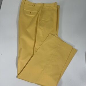 Brooks Brothers Pants Mens 34x32 Yellow Light Weight Advantage Chino Clark